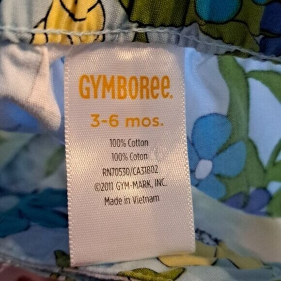 Gymboree girls 3-6 months cropped pant Sea Splash line EUC - Picture 3 of 6